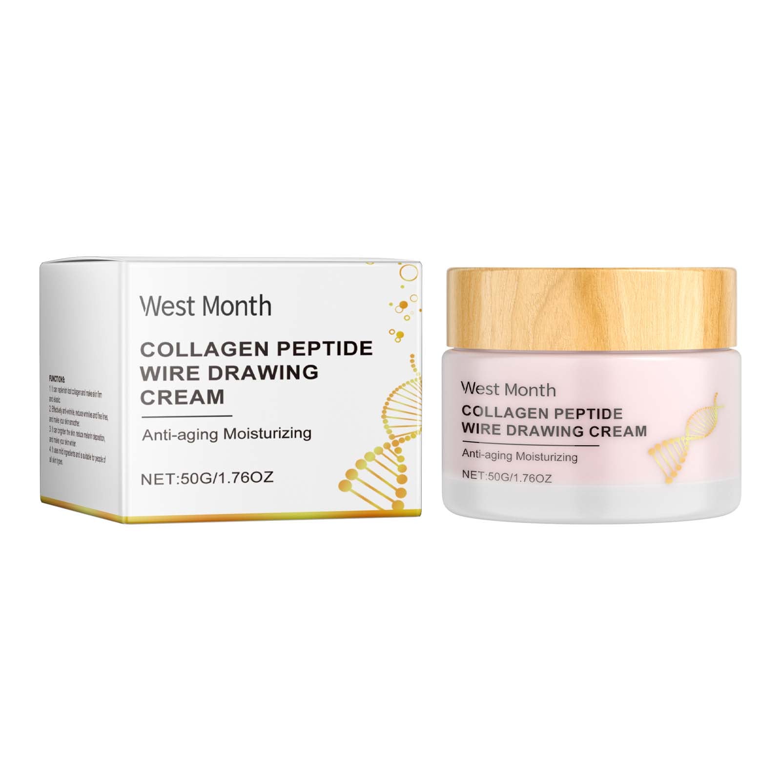 West&Month Collagen Polypeptide Skin Care Cream, Facial Hydrating Skin Care and Moisturizing Skin Moisturize