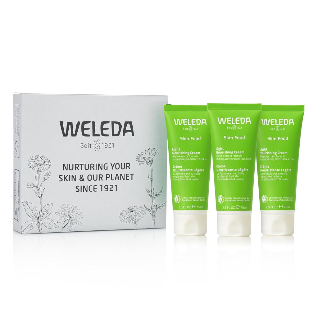 - Skin Food Light Moisturizing Cream 3-Pack - Fast-Absorbing, Ultra-Hydrating Formula with Sunflower Oil and Pansy Extract