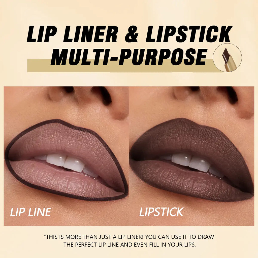 6Pcs/Set Waterproof Matte Lipstick Lip Liner Pencil Pen Nude Color Long-Lasting Smooth Lip Liner Ideal Gift for Mother'S Day Makeup Lipliner