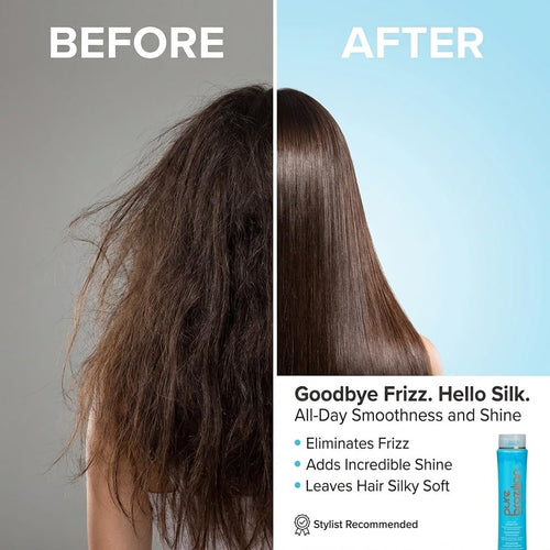 Anti-Frizz Daily Shampoo, Salt-Free, Color Safe, with Keratin, Argan Oil & Acai for Prolonged Treatment & Smooth Hair, 13.5 Oz