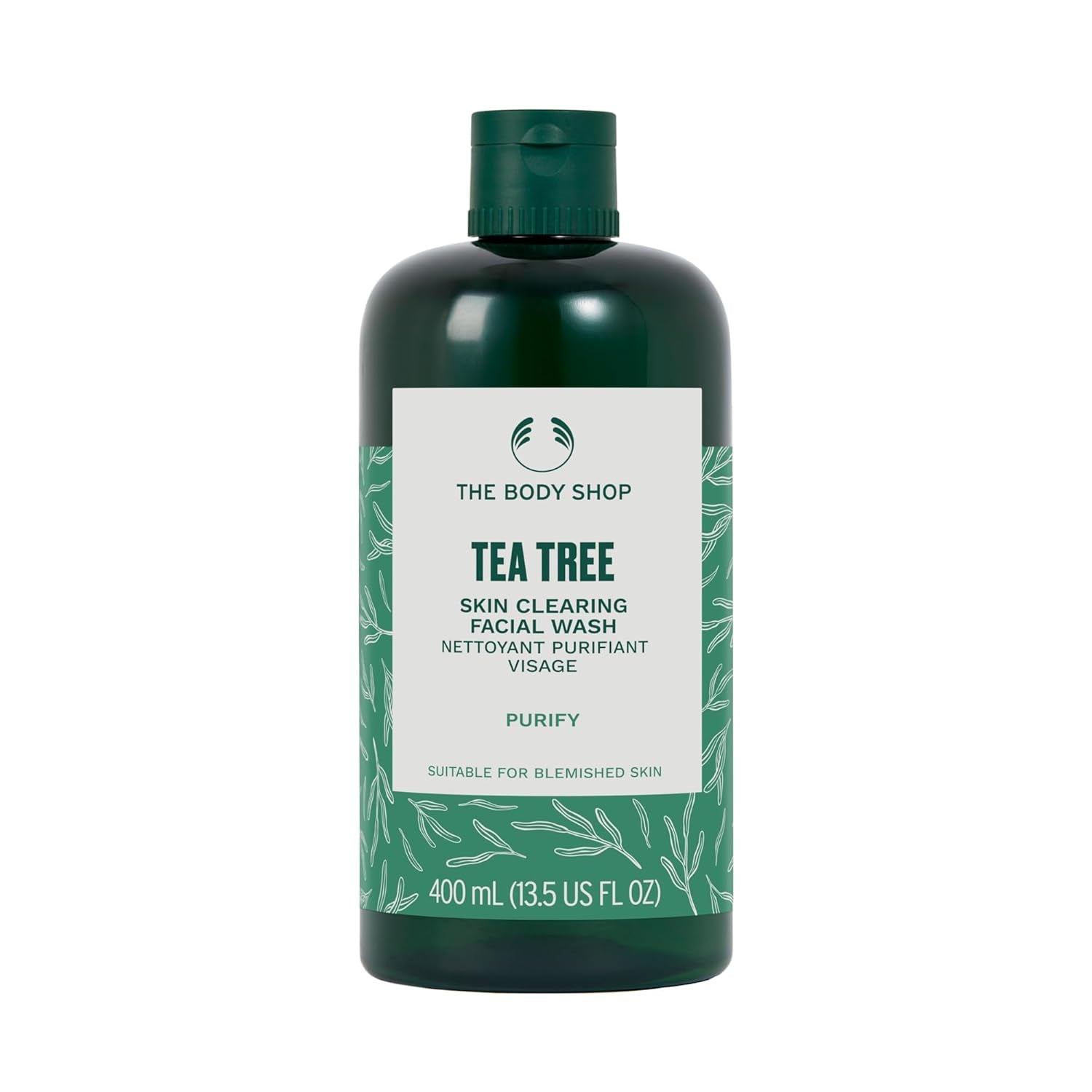 Tea Tree Skin Clearing Facial Wash - Purifying for Blemished Skin - Vegan - 13.5 Fl Oz