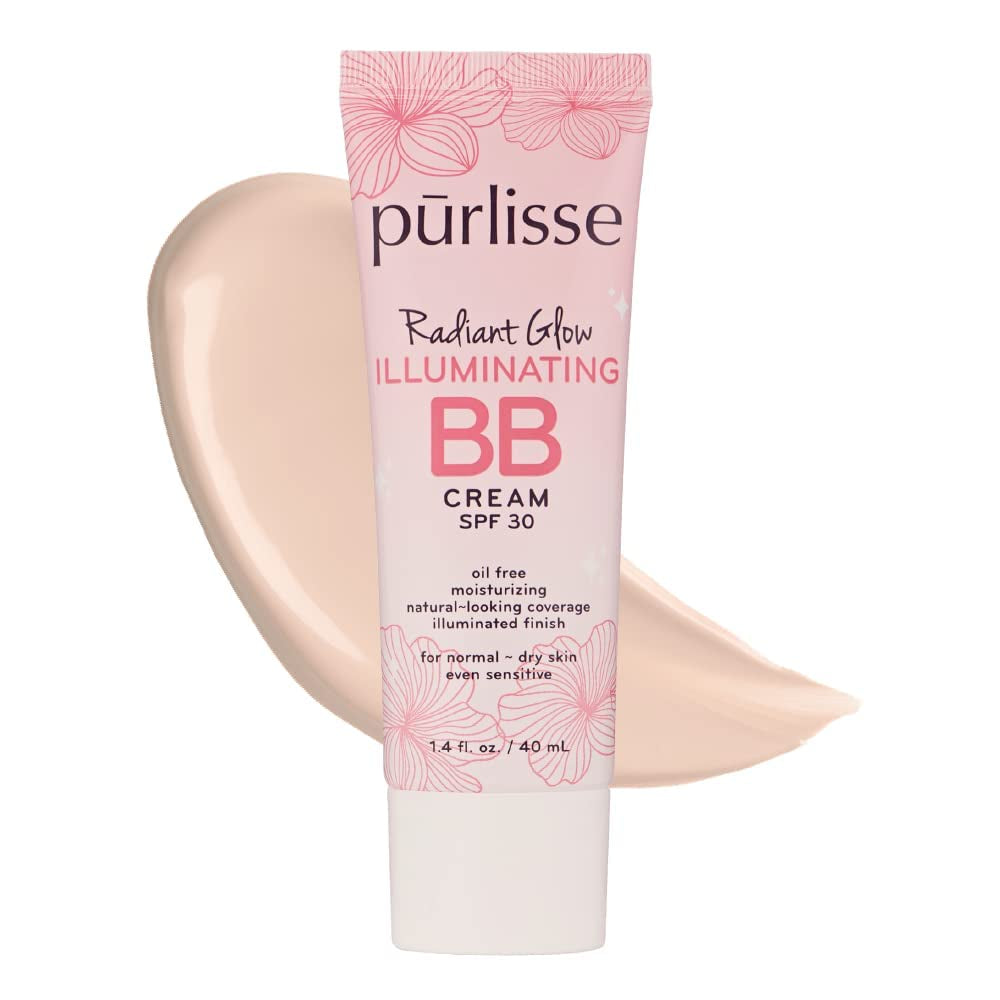 Radiant Glow Illuminating BB Cream with SPF 30 - Glow BB Cream Enriched with Goji & Hawthorn Berry for Dewy Skin - Helps to Improve Skin Texture & Radiance - Fair (1.4 Oz)