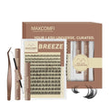 Maxcomfi Spider Cluster Lashes - DD Curl, Smudge-Proof Waterproof, Super Soft Thin Band, Beginner-Friendly DIY Design for Natural Daily Glowup & Voluminous Look Makeup Cosmetic Summervibes