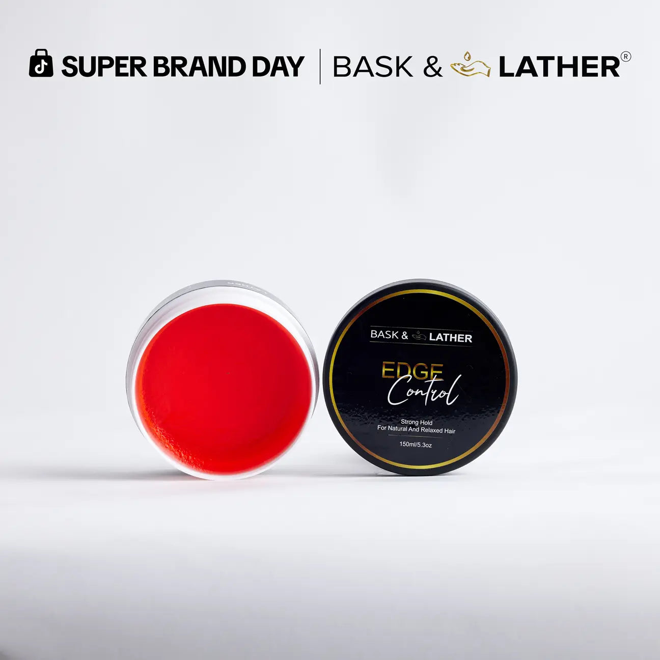 STRONG HOLD- THICK EDGES- EDGE CONTROL BASK and LATHER Gel Haircare Strong Edge