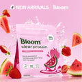 Bloom Nutrition Clear Protein - Clear Whey + Collagen Protein Blend | 20G Protein, 90 Calories, 0G Sugar, Light & Refreshing Fruity Drink | Protein for Women
