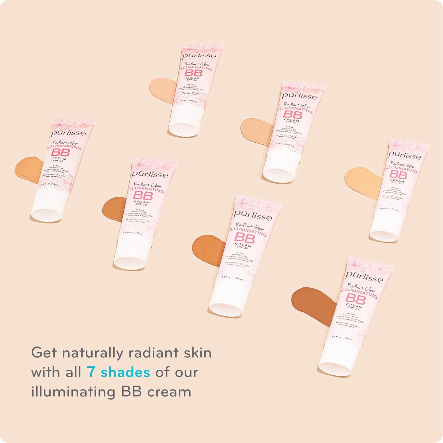 Radiant Glow Illuminating BB Cream with SPF 30 - Glow BB Cream Enriched with Goji & Hawthorn Berry for Dewy Skin - Helps to Improve Skin Texture & Radiance - Fair (1.4 Oz)