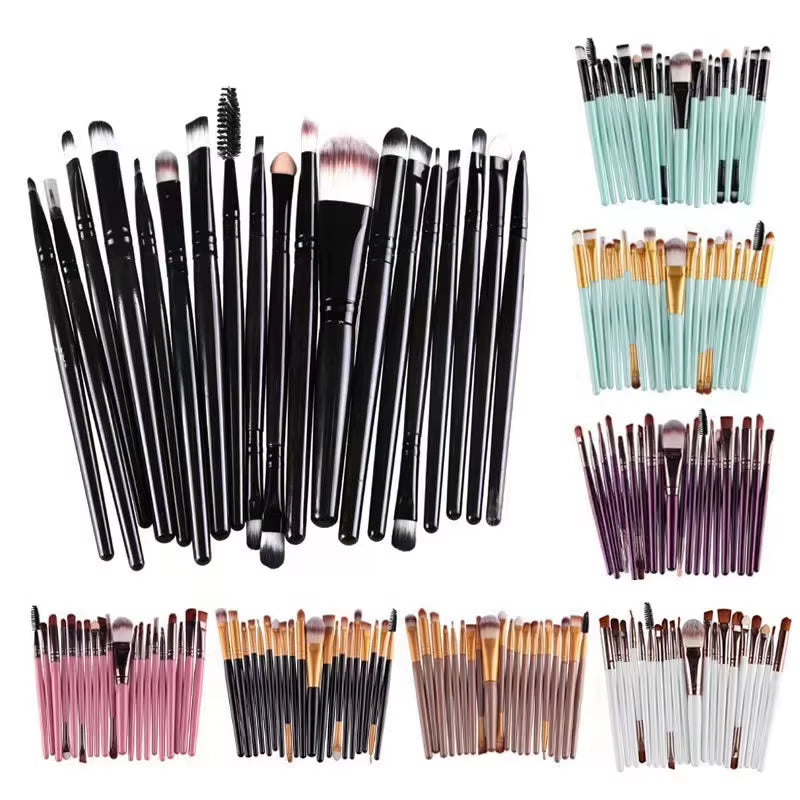 20Pcs Eye Brush Complete Eyeshadow Brush Beauty Tool Explosive Neutral Logo Free Eyeliner Brush
